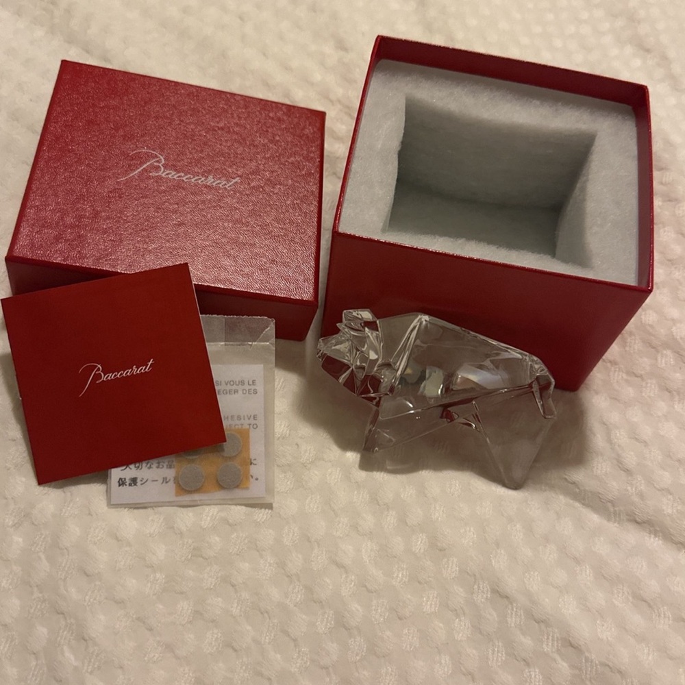 Baccarat new origami crystal pig